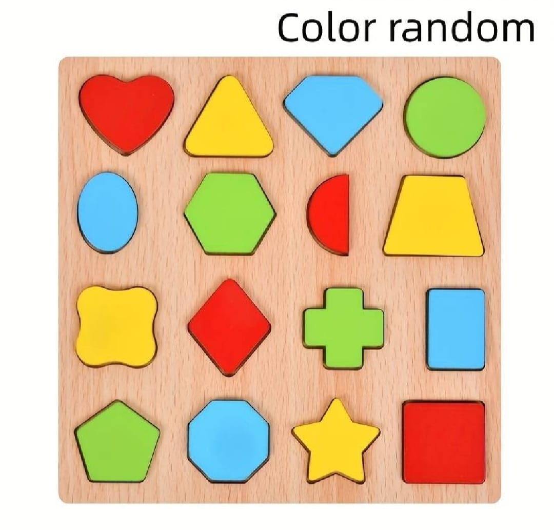 Colorful Geometric Wooden Shapes