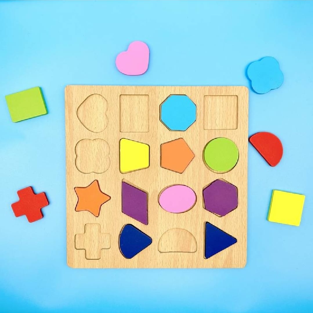 Colorful Geometric Wooden Shapes