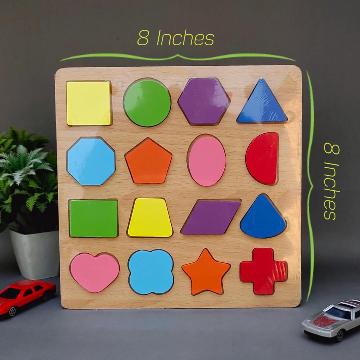 Colorful Geometric Wooden Shapes