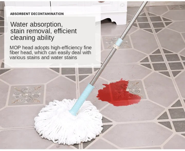 360° Rotating Head Mops with Bucket