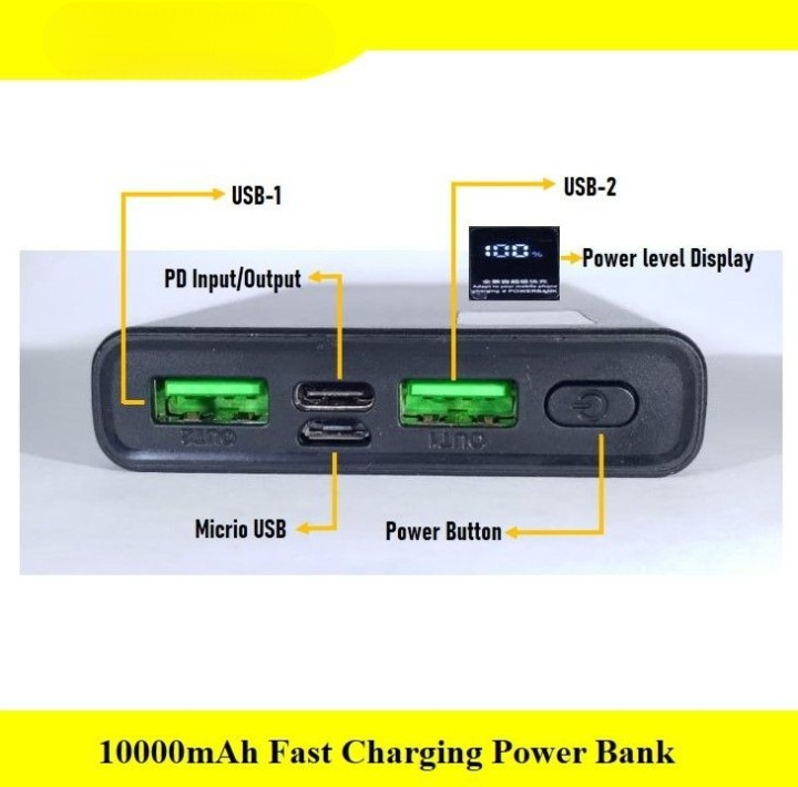 10000mAh Power Bank