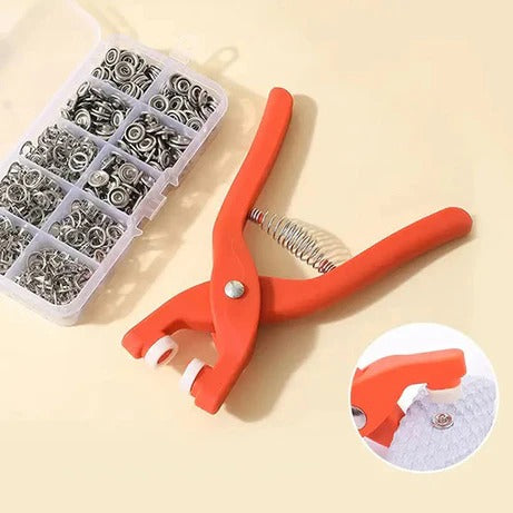 Heavy Duty Eyelet Punch Plier Tool (Without Buttons)