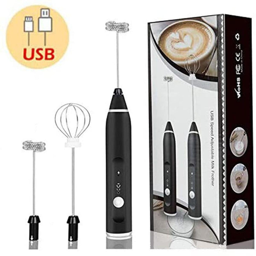 2 in 1 Rechargeable Milk Frother Wand