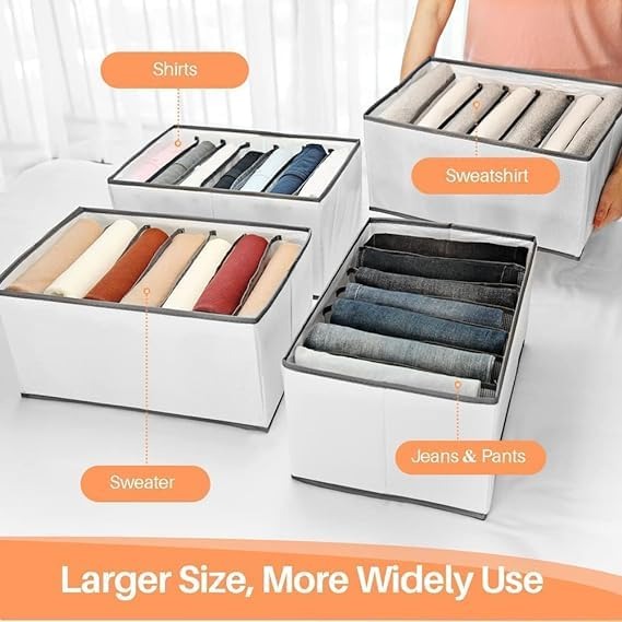 7 Grid Non-Woven Clothes Organizer