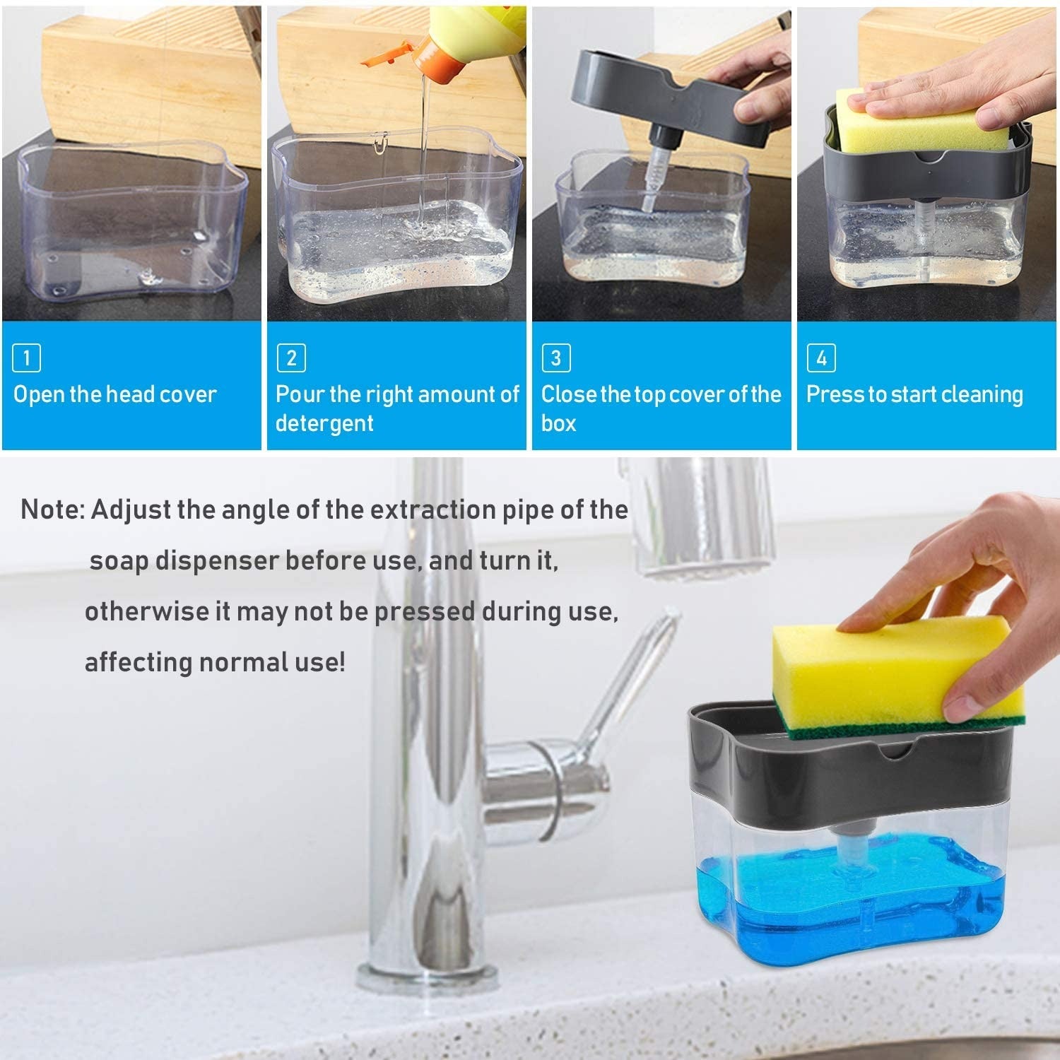 2-in-1 Soap Pump Dispenser